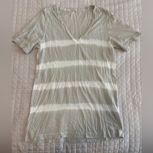 J.Crew Striped V-Neck Tee